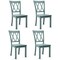 Set Of 4 Wooden Dining Side Chair Armless Chair Home Kitchen Mint Green